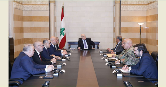 ميقاتي إستقبل بونشان وحميه وإيشليمن: لوقف الخروق وتعزيز انتشار الجيش وزير الاشغال : مسح الأضرار ورفع الأنقاض والاعمار في صلب اجتماع جلسة السبت