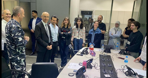 الحجار تفقد غرفة العمليات المركزية الخاصة بالانتخابات البلدية