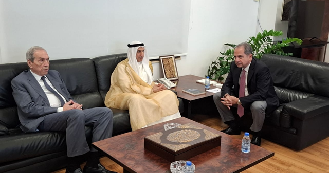 الصدي إستقبل سفيرة اليونان والمدير العام للصندوق العربي