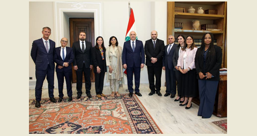 (*) عون استقبل رئيسة التحالف العالمي للقاحات والتمنيع يحضور وزير الصحة