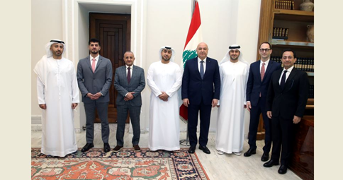 (*) شركة اماراتية تنقل للرئيس عون رغبتها المساهمة بتنفيذ مشاريع حيوية في لبنان