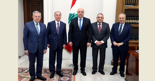 (*) رئيس مجلس العلاقات العربية والدولية من بعبدا: مستعدون لتقديم الدعم الممكن بما يعود بالفائدة على لبنان وشعبه