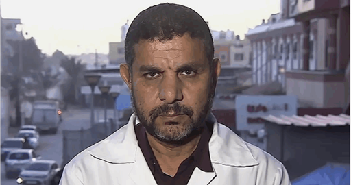 رضا ناشد نقابات الأطباء العالمية التدخل لإطلاق سراح الدكتور مروان الهمص ووقف الجرائم والتجويع في غزة