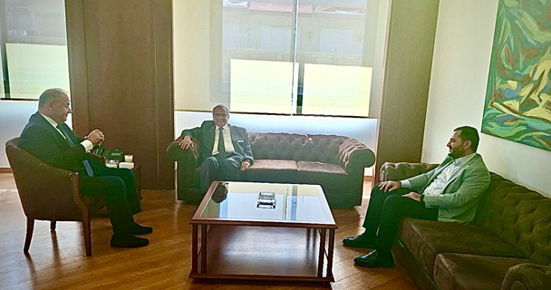 حبيب زار عربيد واتفقا على التعاون وتأسيس حوار تشاركي مع الجهات المعنية لإنجاح الأهداف المشتركة بين المجلس الاقتصادي ومصرف الإسكان