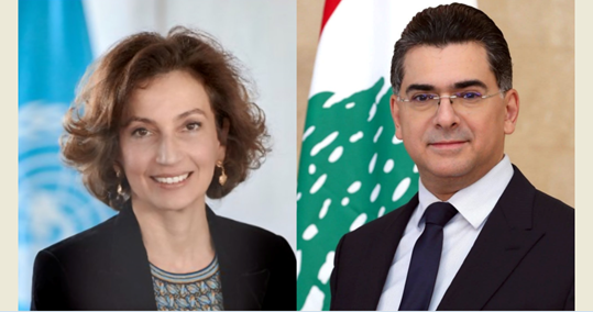 مرقص التقى ازولاي شاكرا لليونيسكو دعم قانون الإعلام وطالبا تعزيز الدعم"للوكالة الوطنية للإعلام" و"إذاعة لبنان"