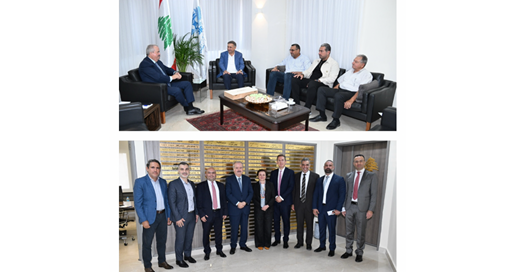 وزير المالية بحث مع النائب جابر في إيجاد بديل عن مبنى "اللبنانية" في النبطية وتابع مع وفد تنظيم الادارة الضريبية