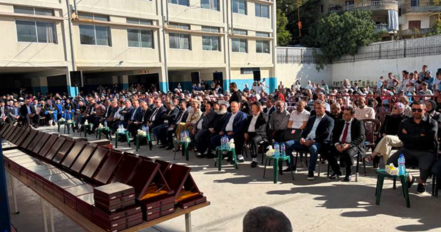 كرامي افتتحت مدرسة في فنيدق الغربية وكرمت طلاب الثانوية العامة: لا لخصخصة التعليم الرسمي