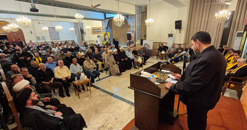 احتفال تأبيني لاحد شهداء "حزب الله" في الجية