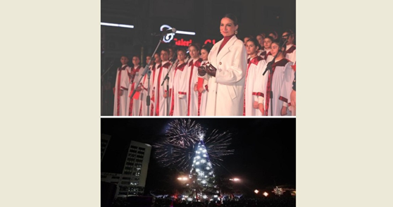 سكاف اضاءت شجرة الميلاد في زحلة: وحدتنا تجلت خلال زيارة البابا ونحن بلاد تهتز ولا تقع