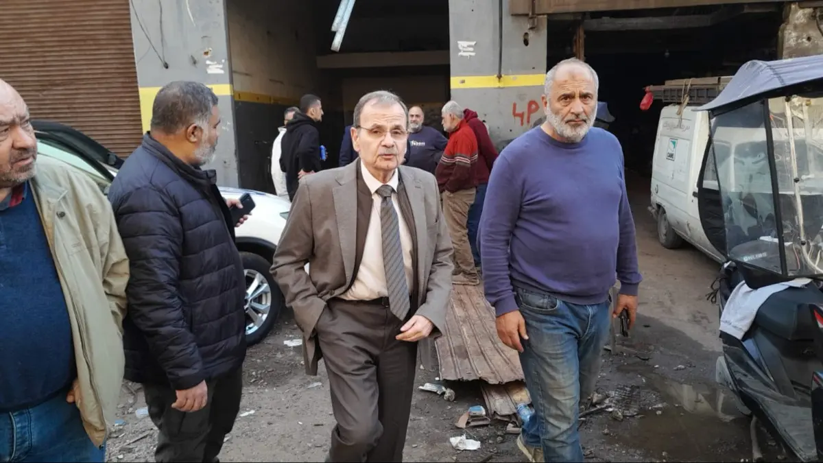 البزري تفقد أضرار العدوان الاسرائيلي على المدينة الصناعية في سينيق