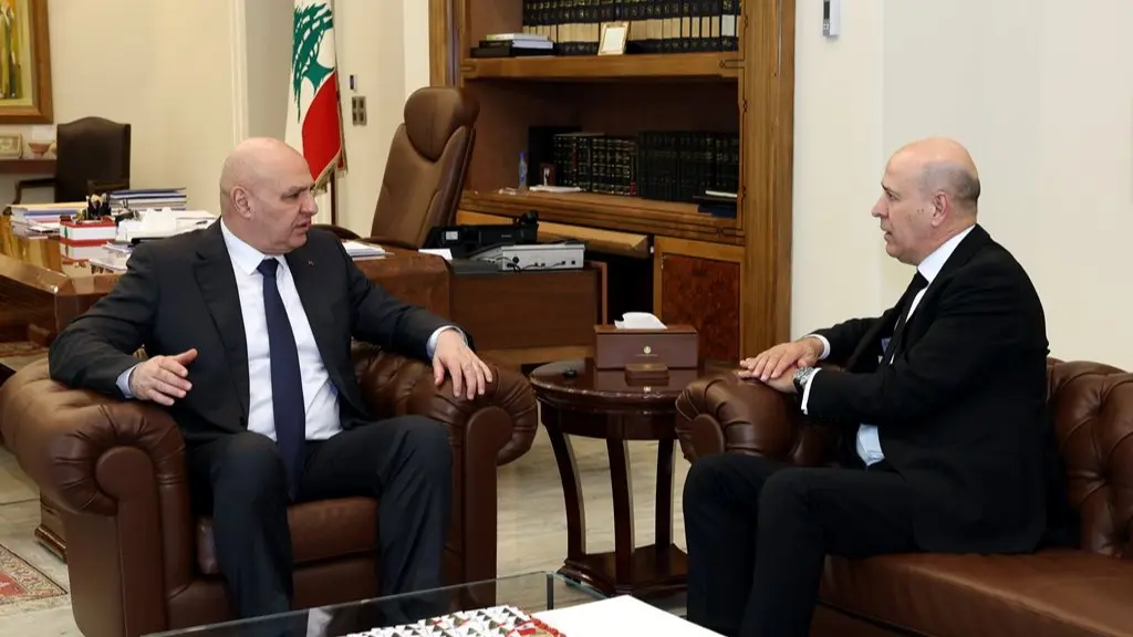 (*) الرئيس عون بحث مع القاضي محمد بدران في عمل ديوان المحاسبة