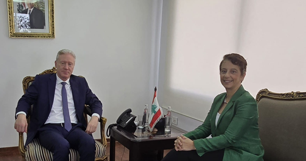 رجّي عرض وسفيرة قبرص ترسيم الحدود البحرية وقضية الهجرة غير الشرعية