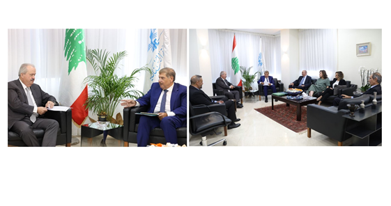 سقلاوي زار مع وفد وزير المالية وسلمه 114 مليون دولار دفعة أخيرة من أرباح "الريجي" في 2024