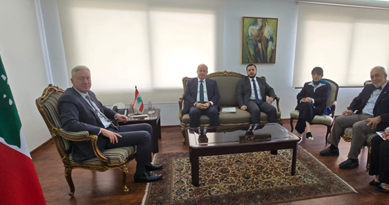 رجّي استقبل وفد المجلس الاقتصادي والاجتماعي وتعويل على دور الخارجية في إنجاح مؤتمر "بيروت وان" وتحفيز الطاقات الاغترابية