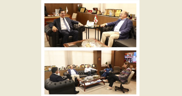 مرقص بحث مع وفد "فرانس ميديا موند" في مبادرات تشمل "اذاعة لبنان" و"تلفزيون لبنان"