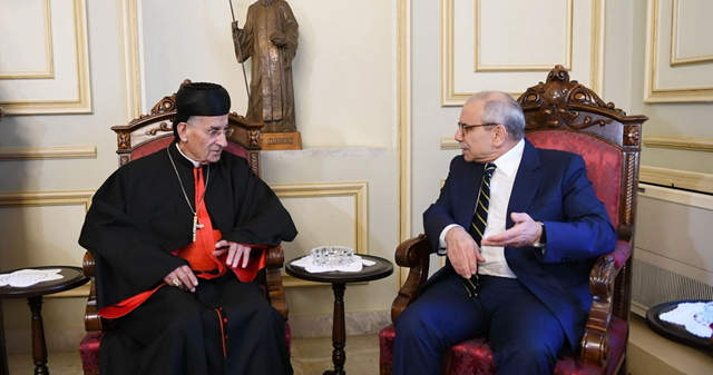 (*) سلام من بكركي: الانتخابات في موعدها ولا تراجع عن حصر السلاح